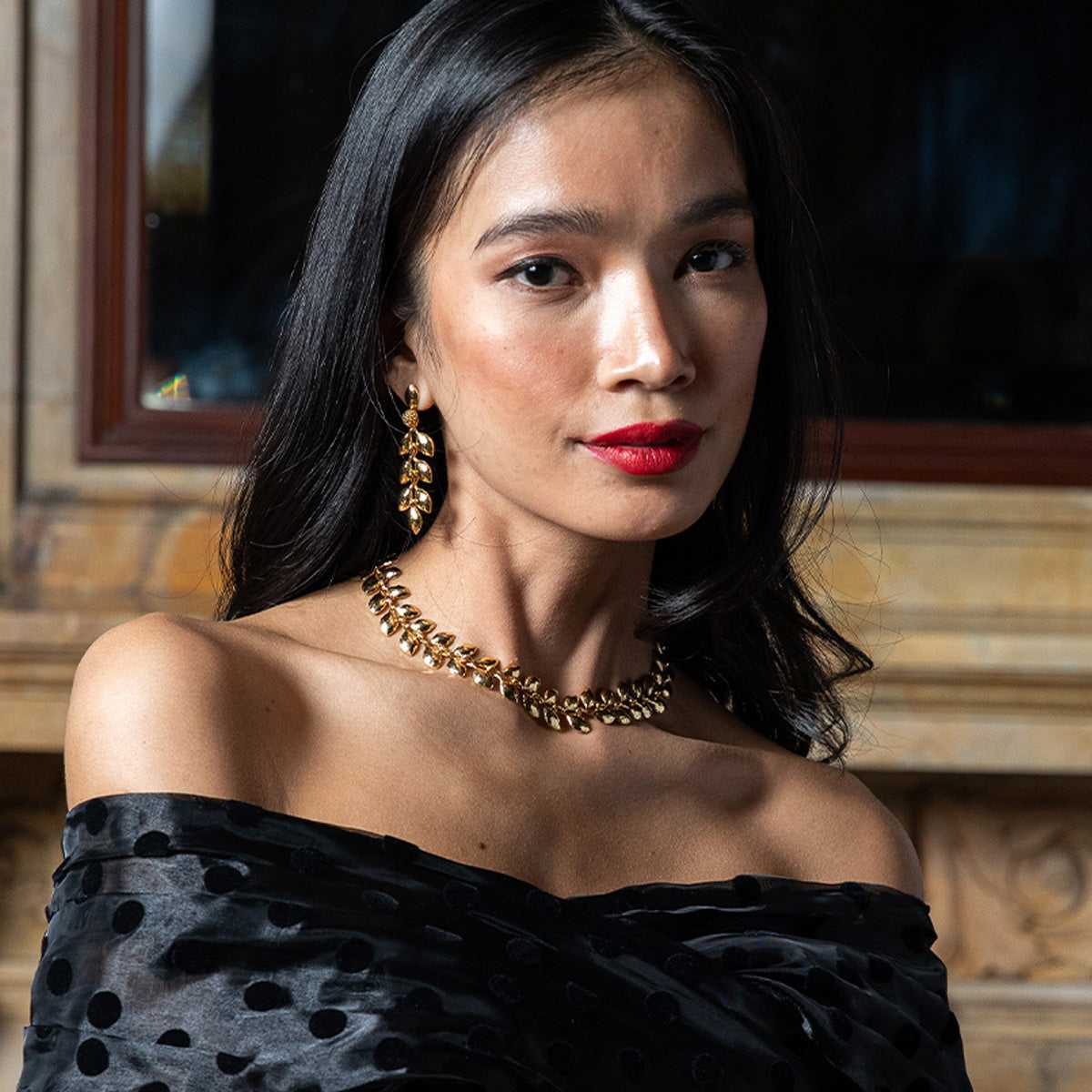 Golden Laurel Convertible Necklace