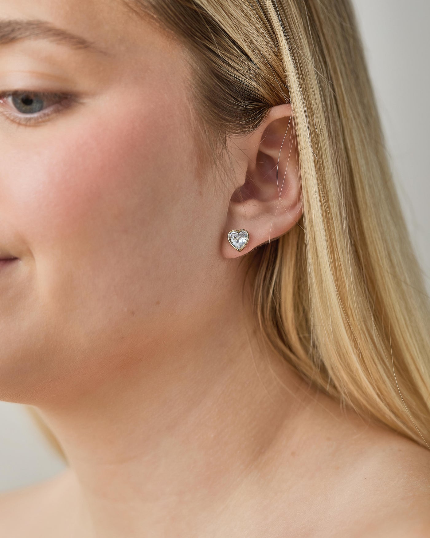 Aroha Heart Stud Earrings