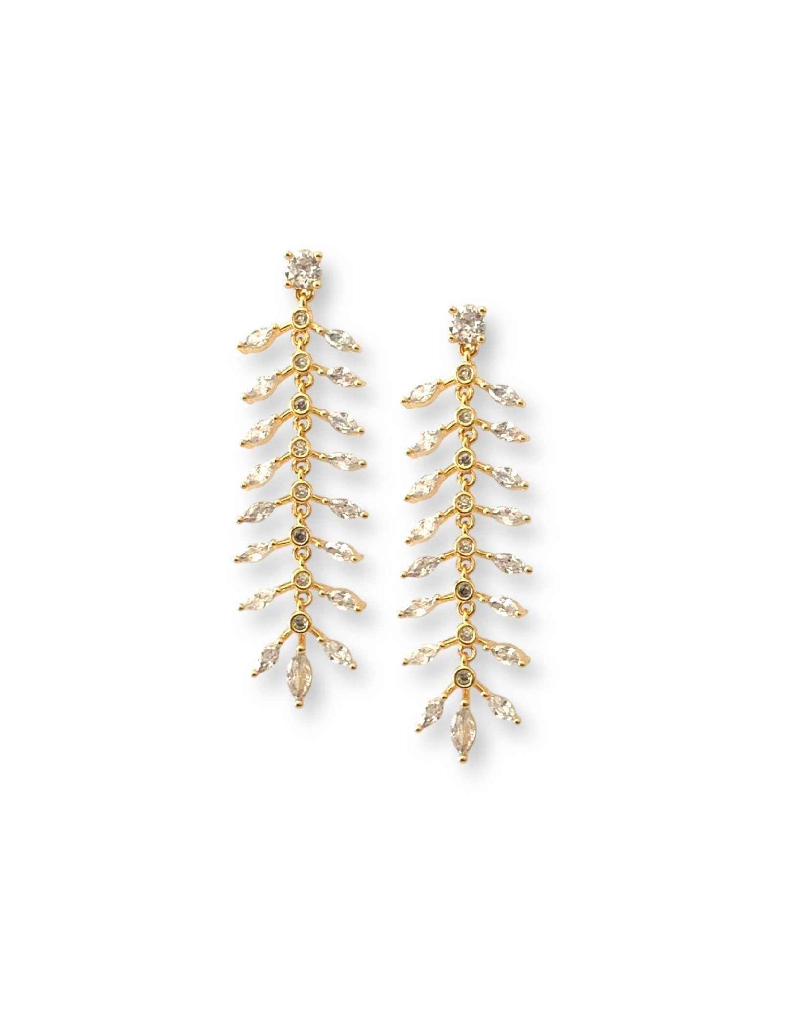 Gold Isabella CZ Earrings