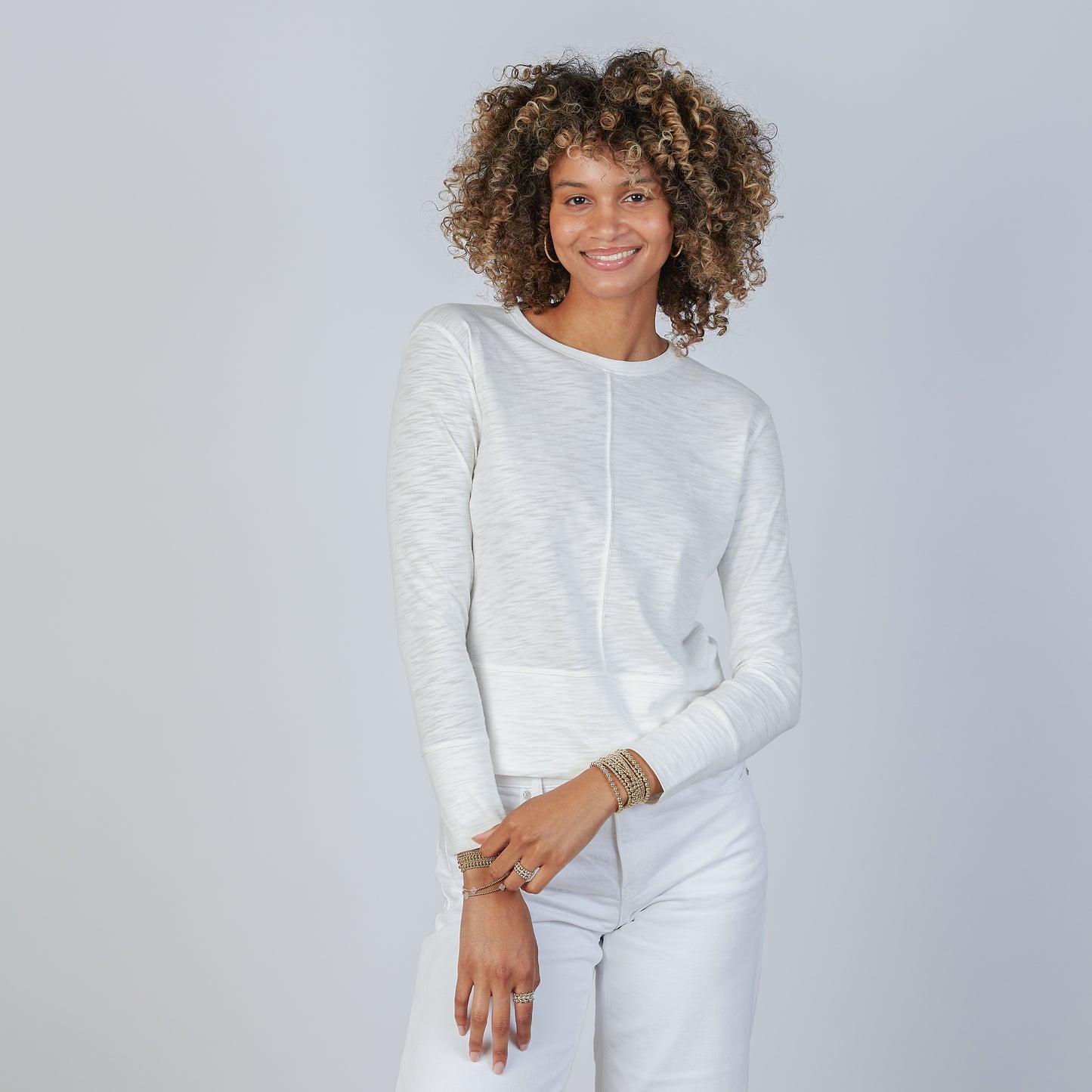Ivory Celia Perfect Long Sleeve Shirt