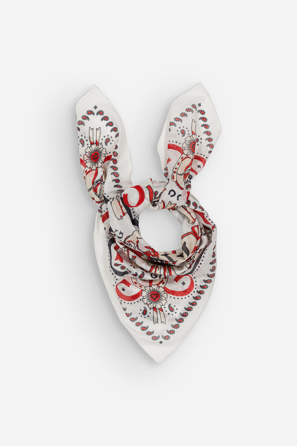 Jumping Ivory Cotton Scarf