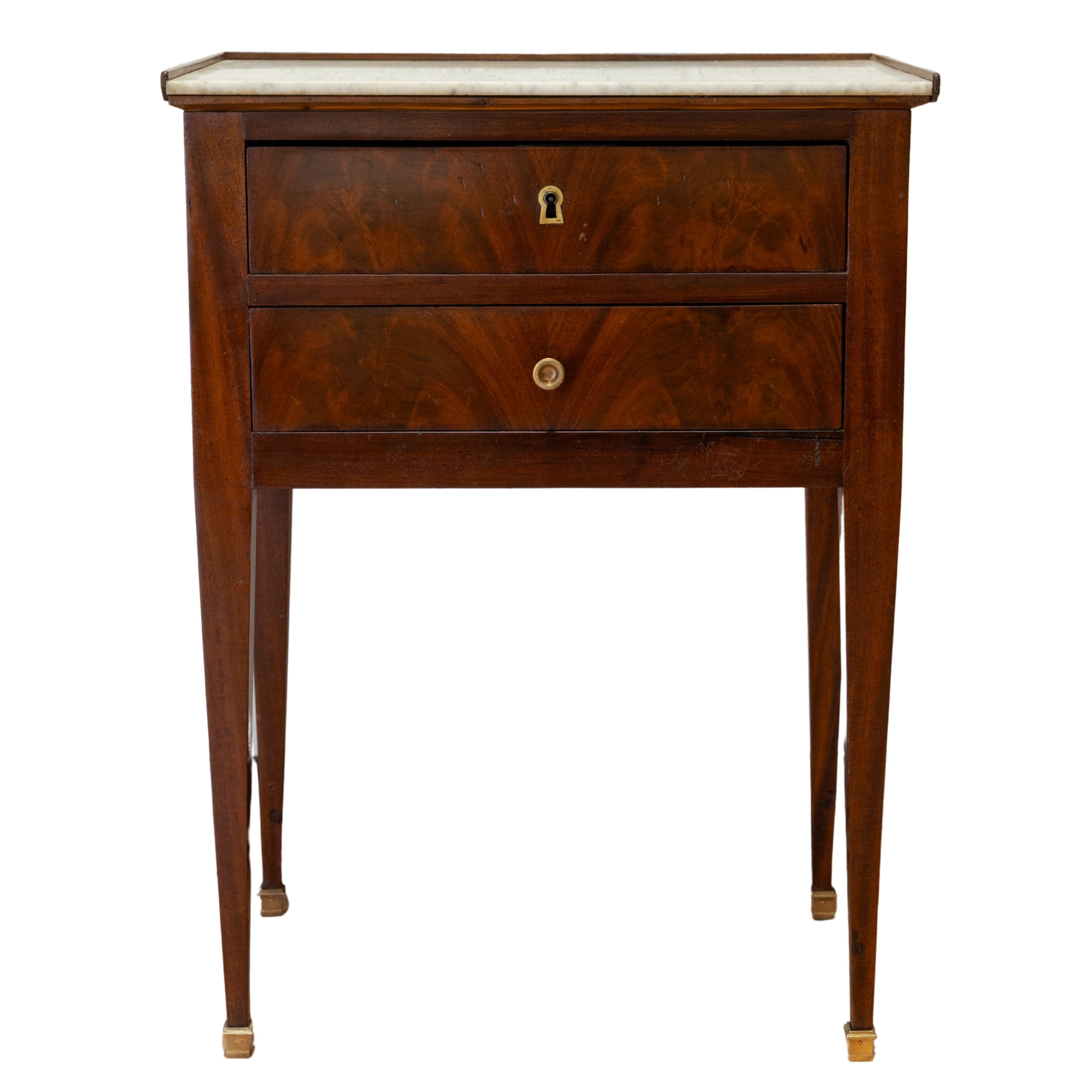 Pair of Italian Walnut Side Tables