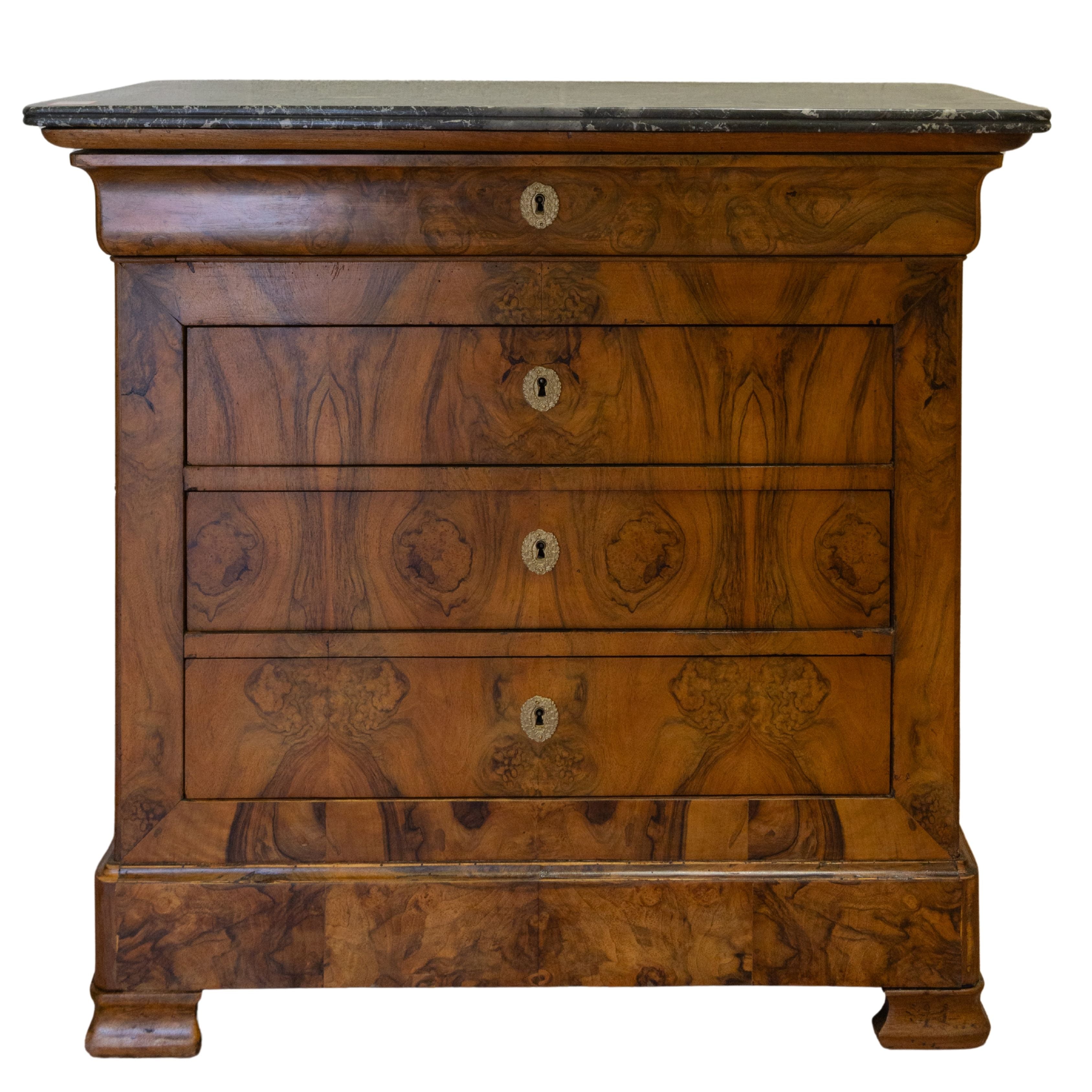 Waxed LP Commode with St. Anne's Marble 38.5"Wx37H