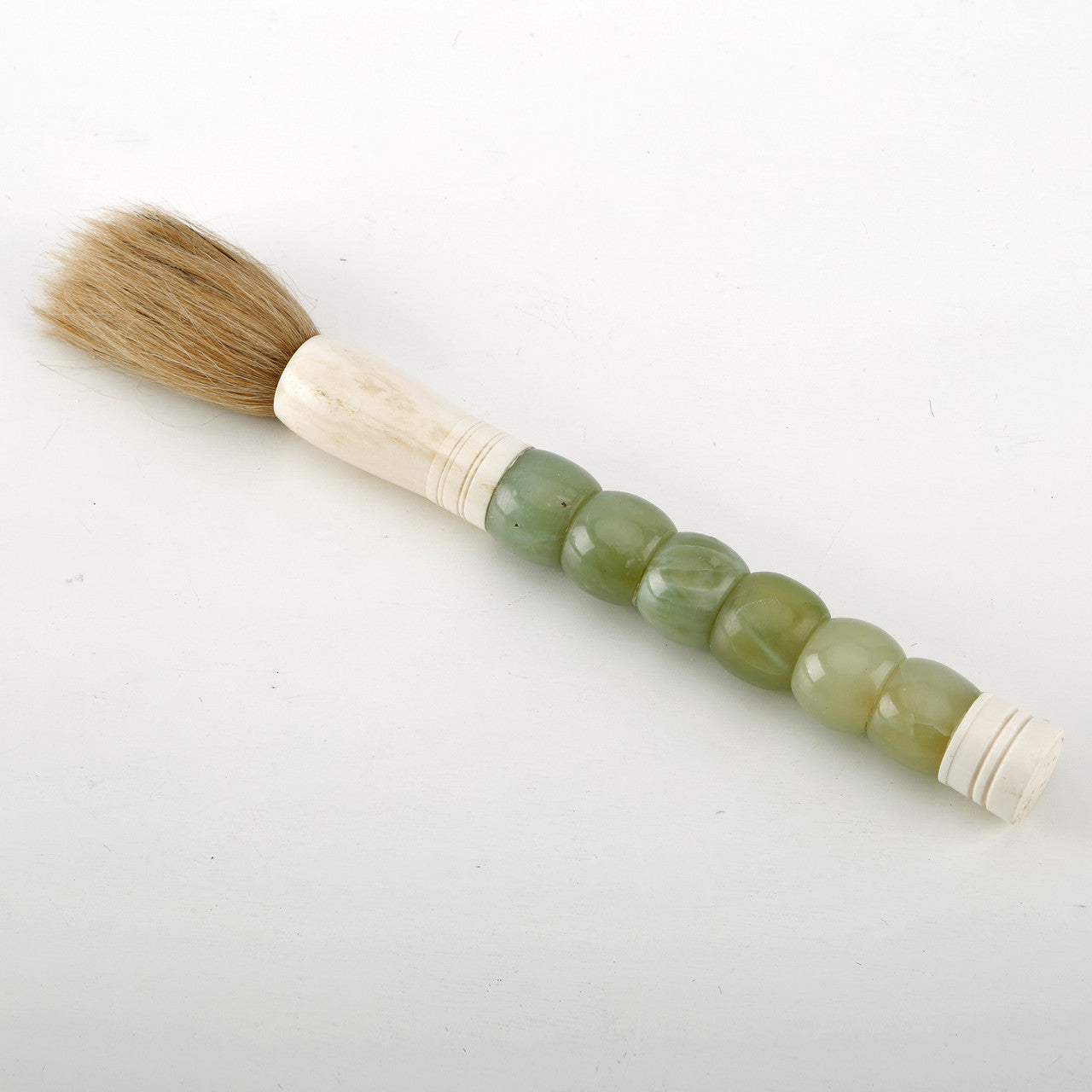 Green Jade Bead Calligraphy Brush