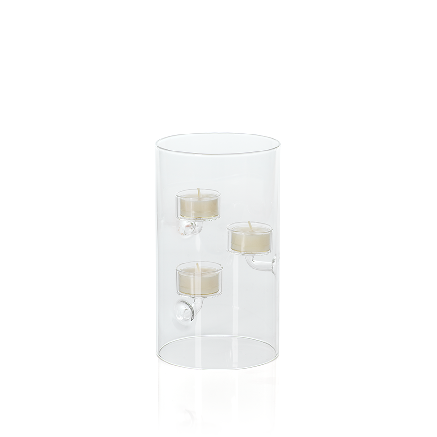 Large Suspended Glass Tealight Holder