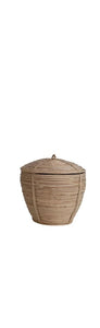 Small Lidded Rattan Basket