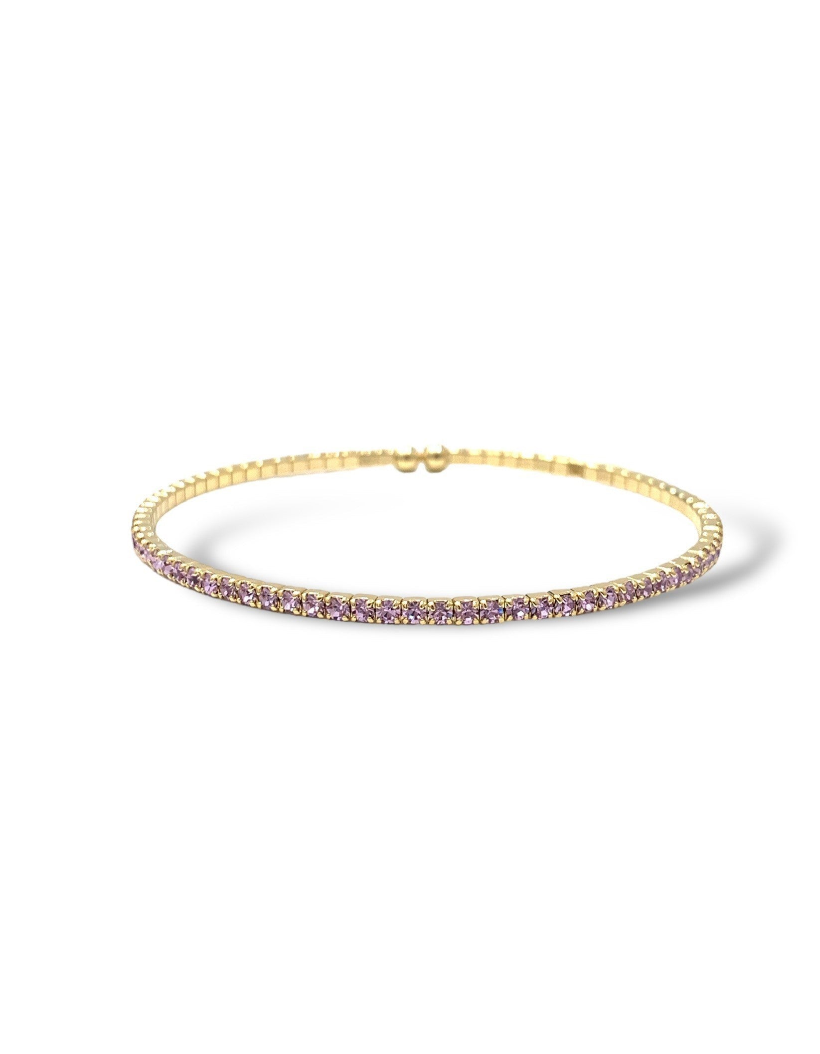 Lilac Single Row CZ Bracelet