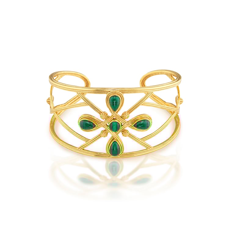 Malachite Monique Gem Cuff