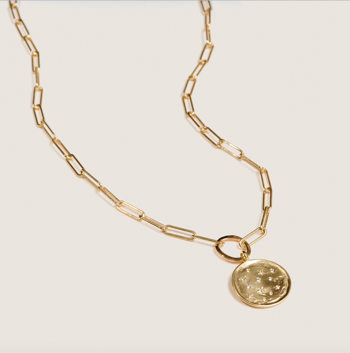 Selina King Diamond Medallion Necklace