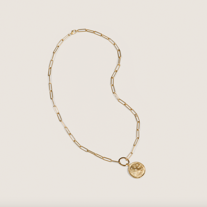 Selina King Diamond Medallion Necklace