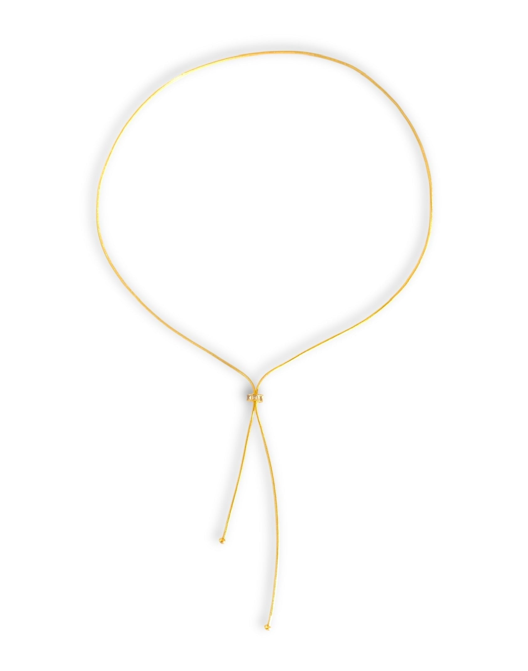 Gold Mila Slider Necklace