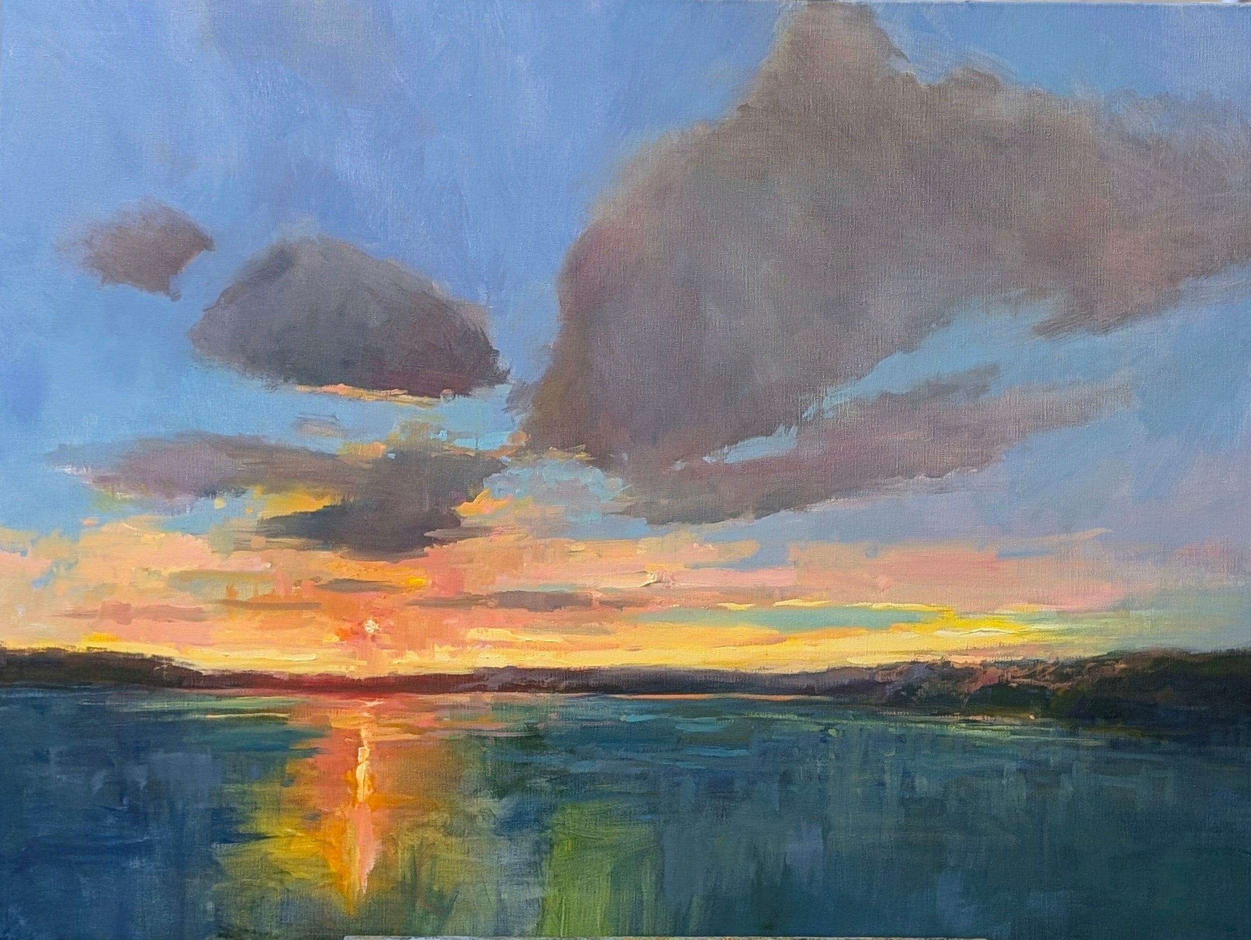 Millie Gosch - Golden Goodbye (36 x 48)