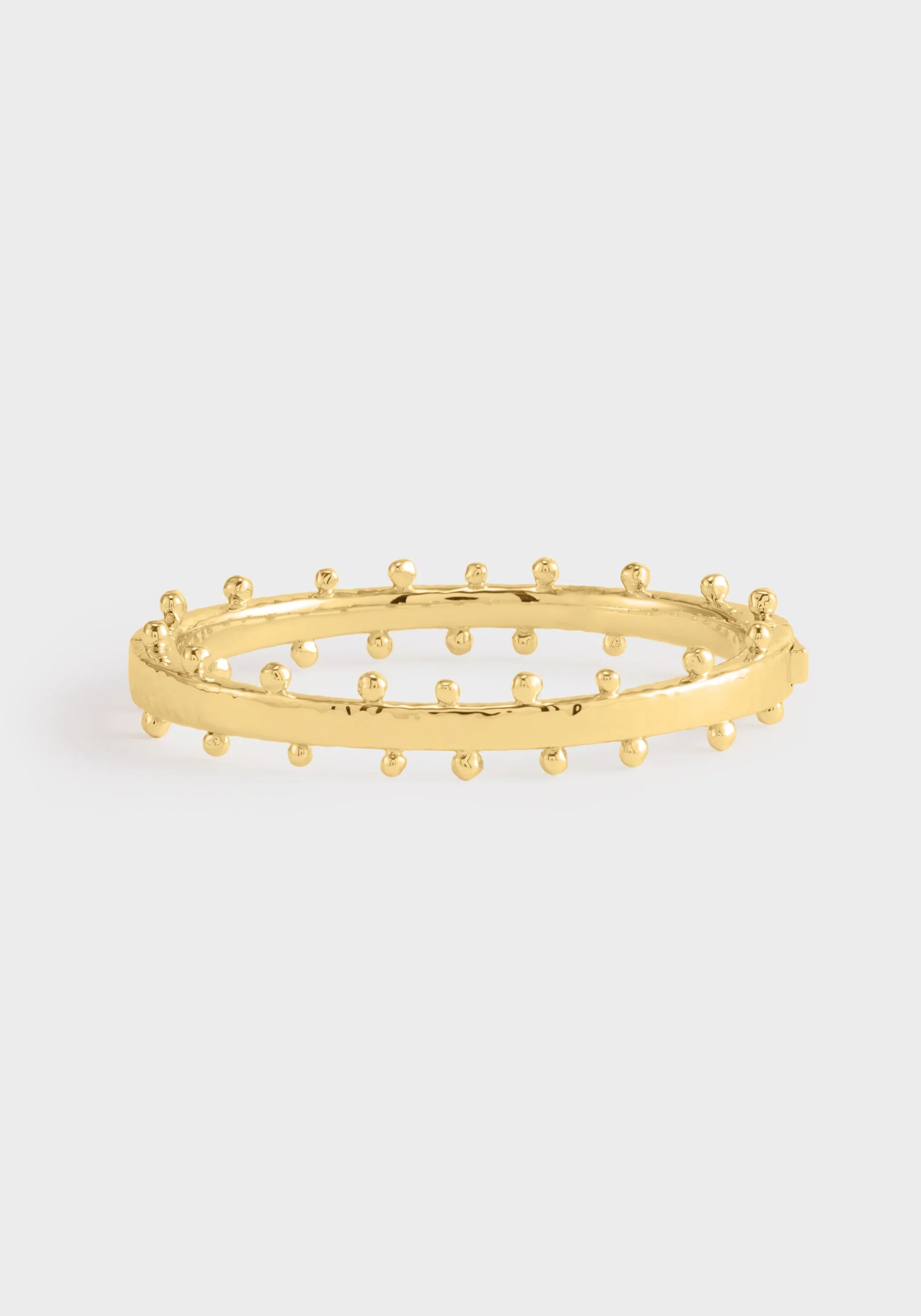 Milos Gold Hinged Bangle