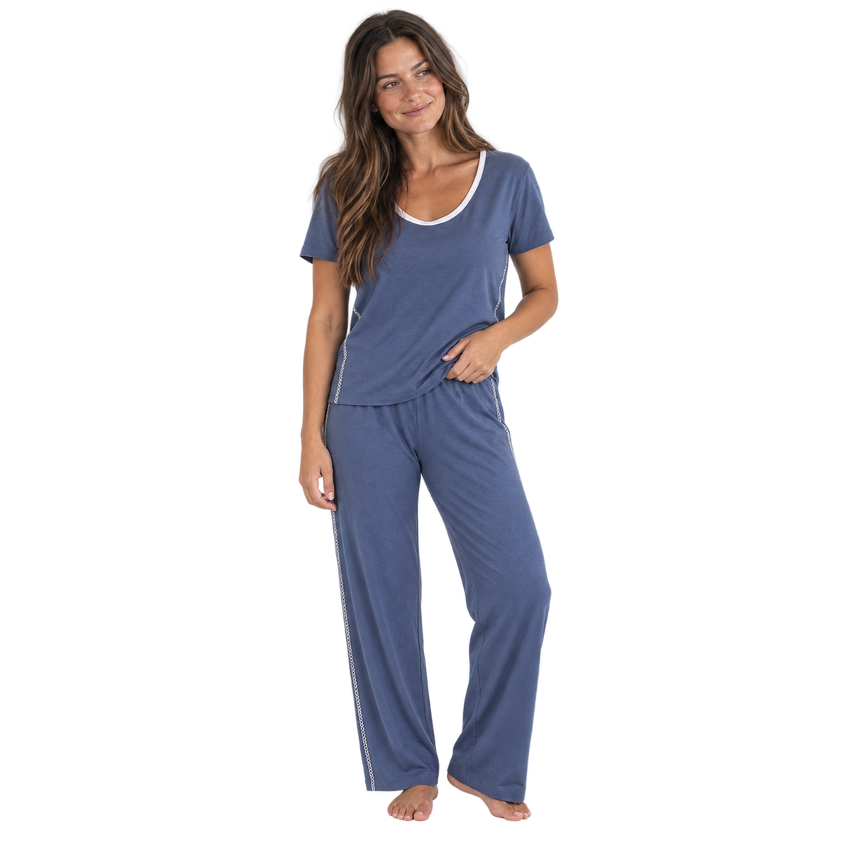 Navy Pajama Pants Set