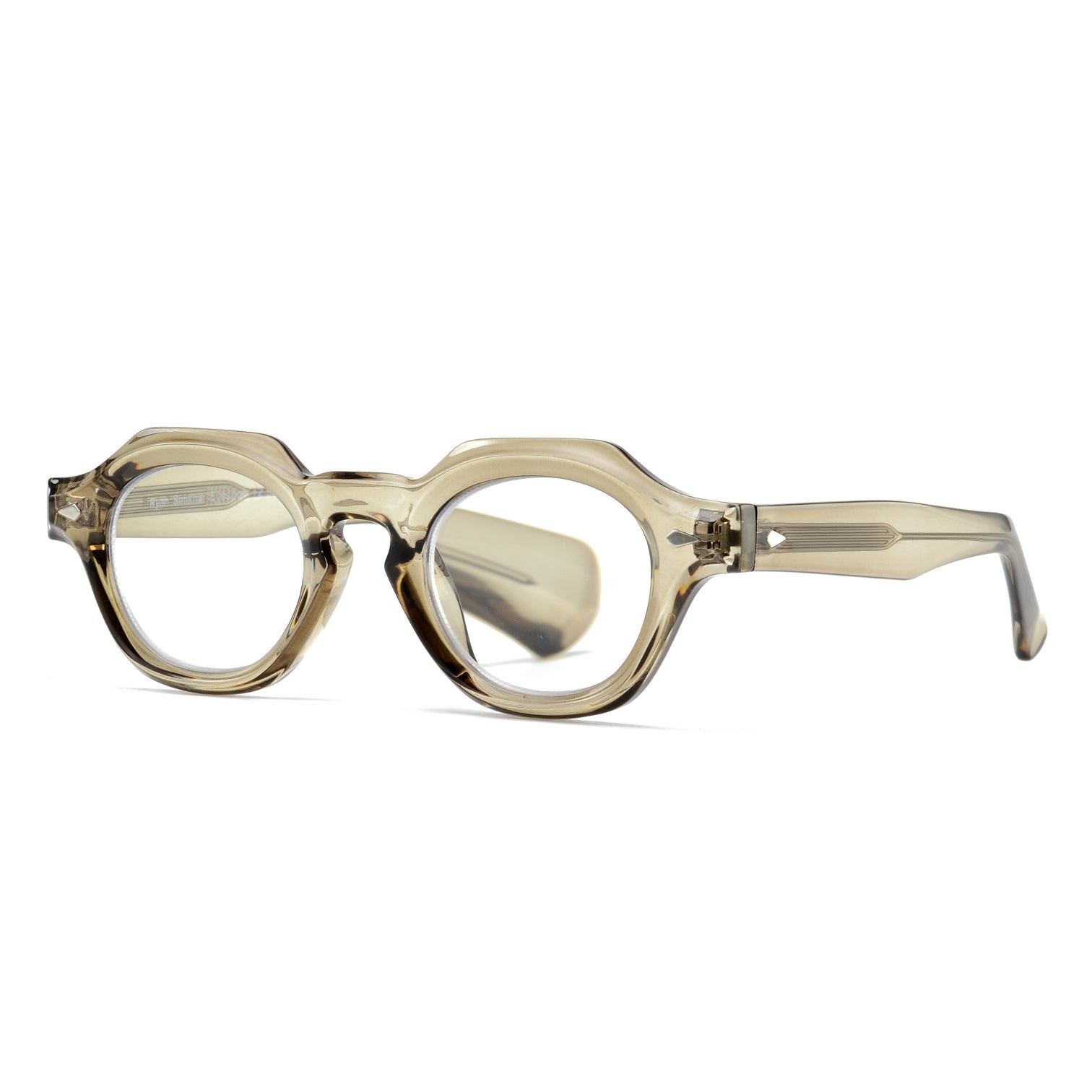 Transparent Olive Green 9066 Glasses