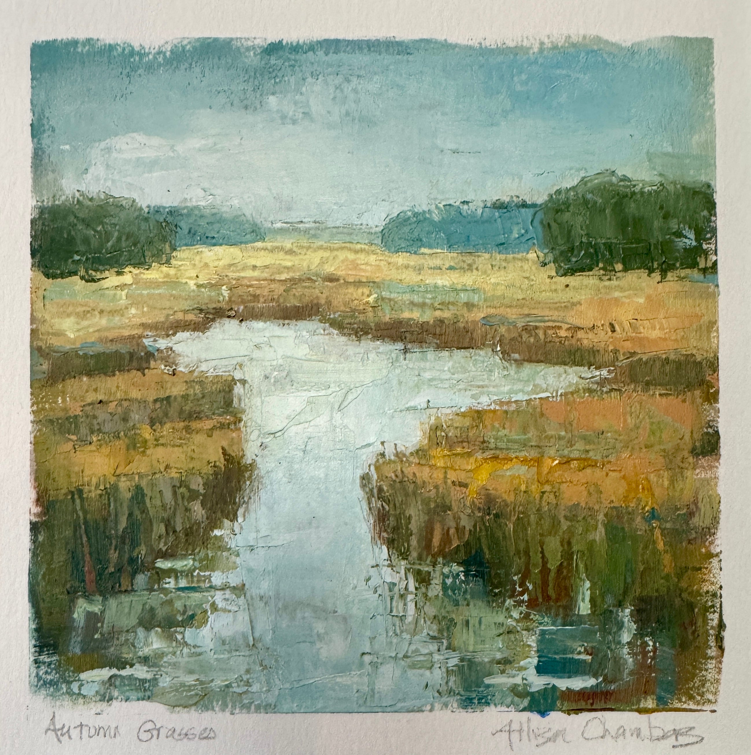 Allison Chambers - Autumn Grasses (8 x 8)
