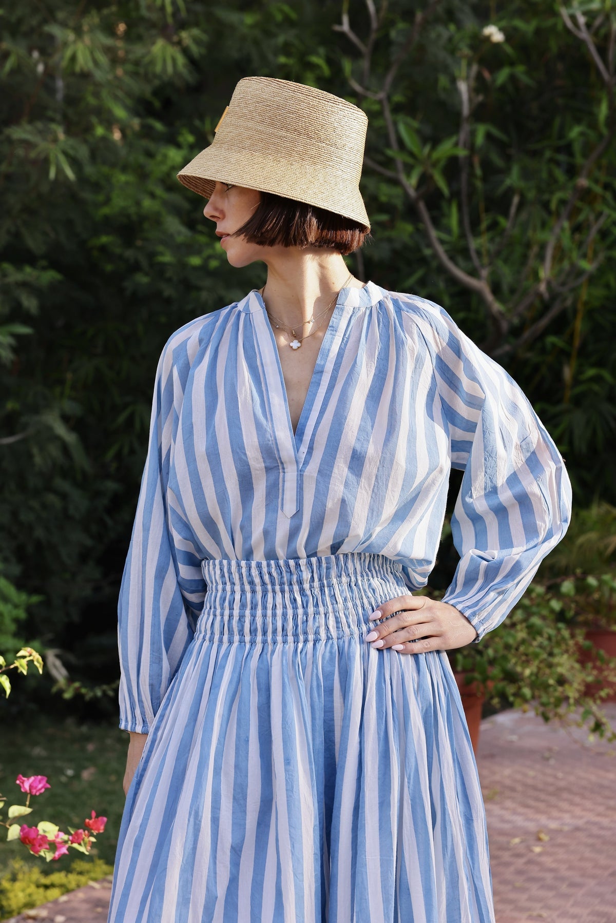 Blue Stripes Popover