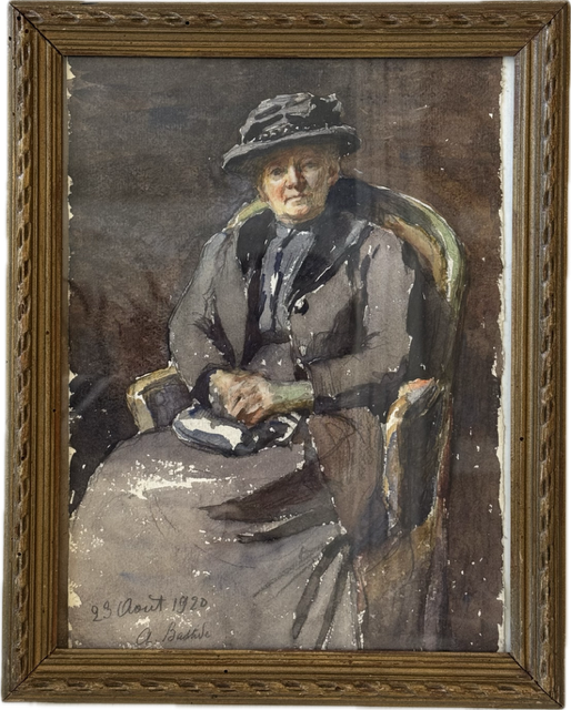 Heritage - Portrait of Woman with Hat (12 x 10) - RESERVED