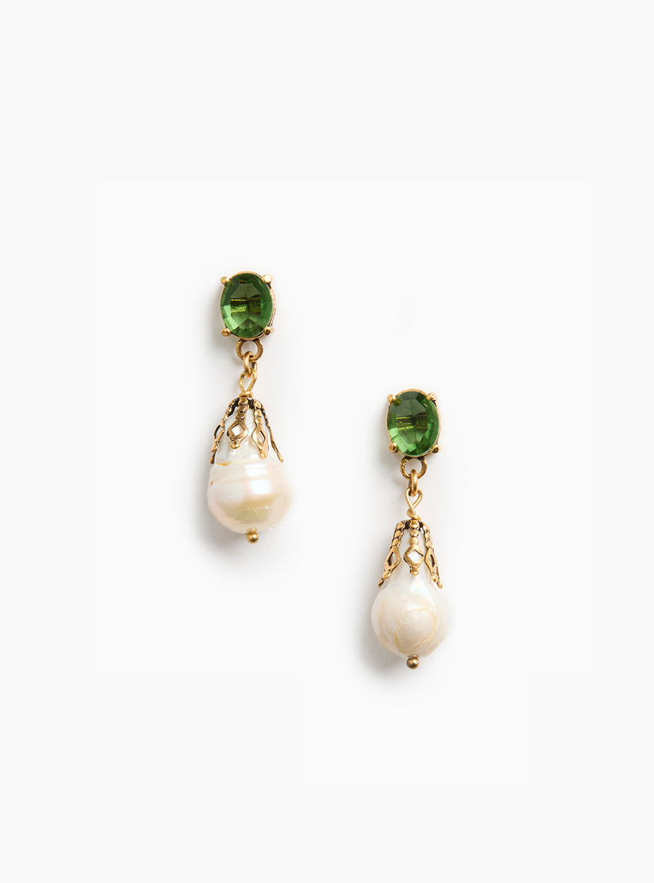 Portrait Pearl Drop Earrings