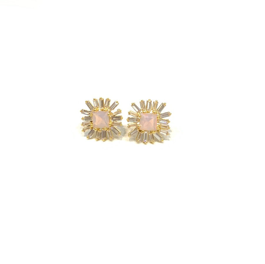 Rose Opal Amalie Stud Earrings