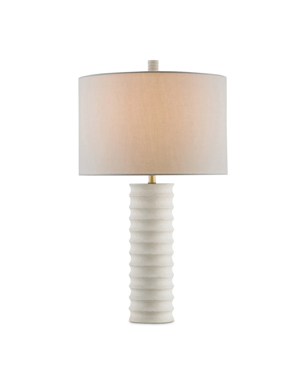 Sandstone Ridged Column Lamp