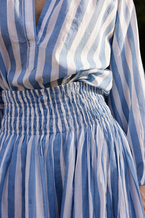 Blue Stripes Skirt