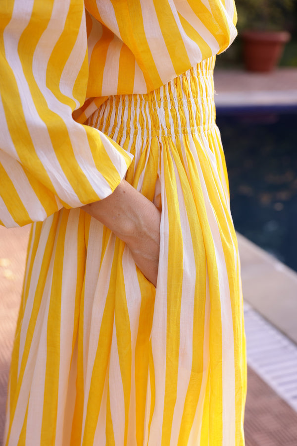 Yellow Stripes Skirt