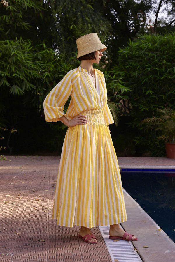 Yellow Stripes Skirt