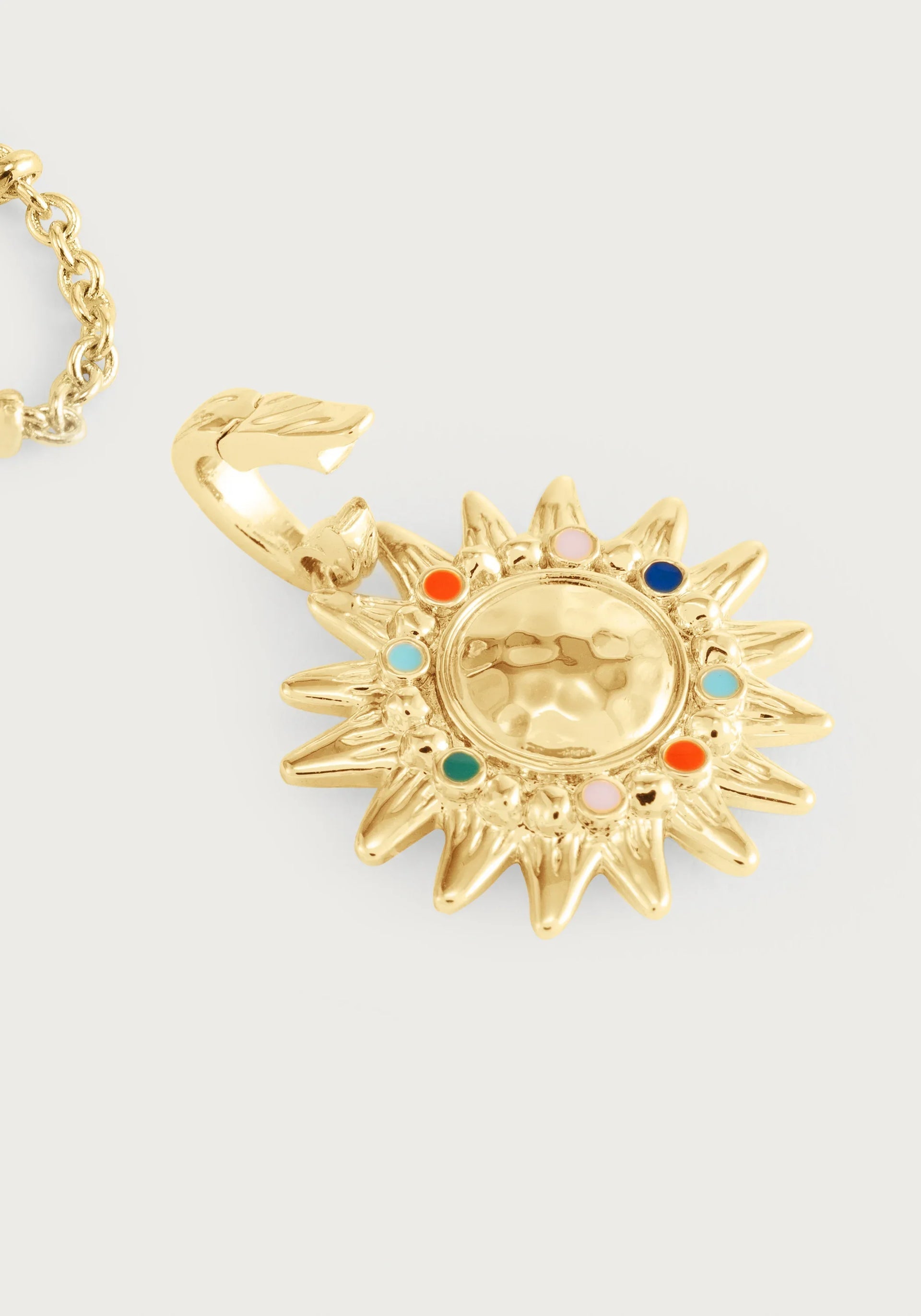 Chain Necklace with Soleil Charm