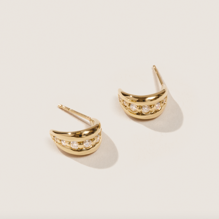 Selina King Sophia Diamond Hoops
