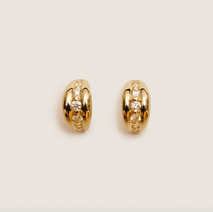 Selina King Sophia Diamond Hoops
