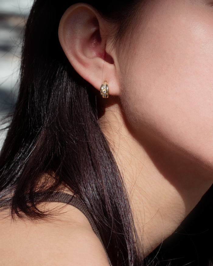 Selina King Sophia Diamond Hoops