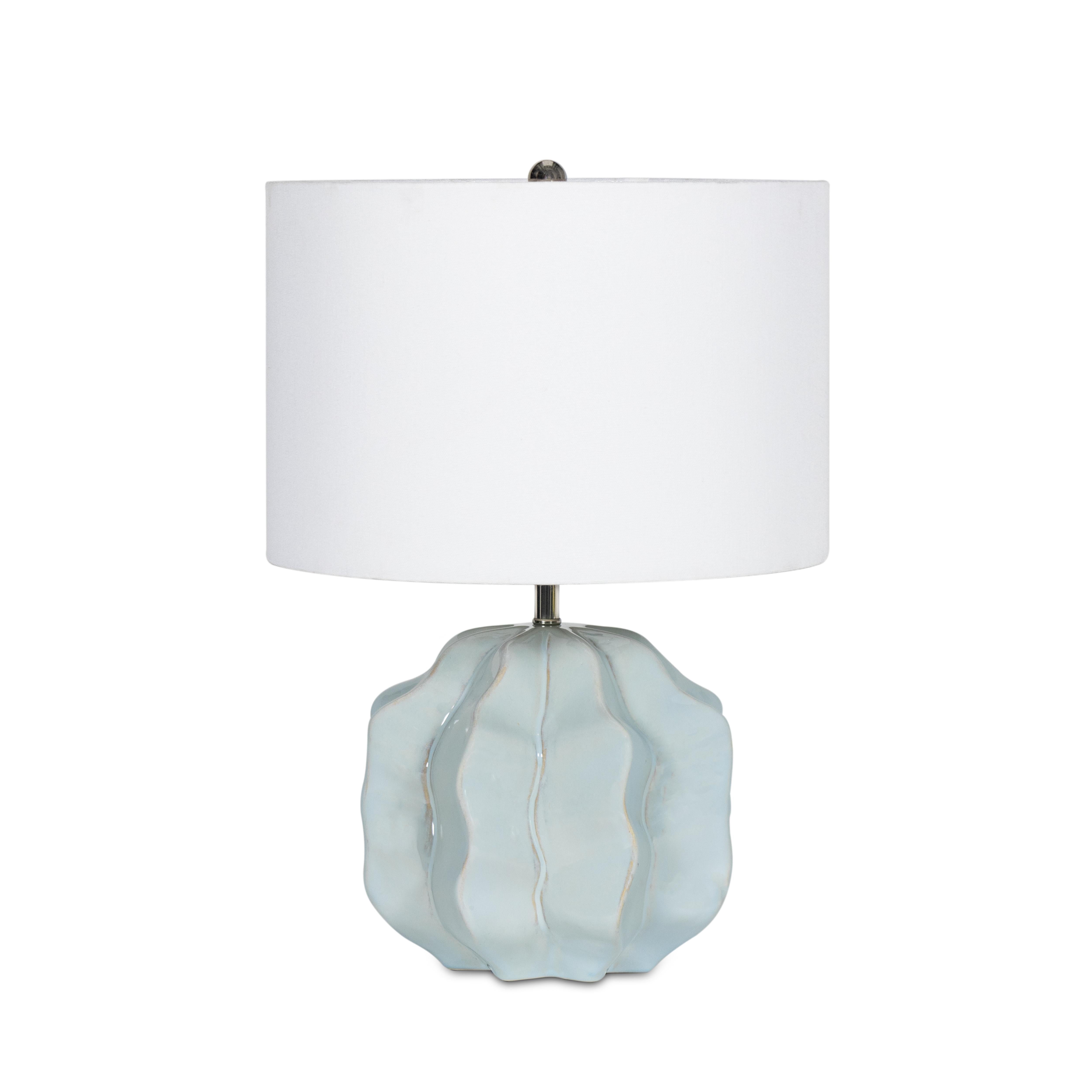 Spa Blue Ceramic Mini Lamp