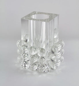 Crystal Glass Square Balls Vase