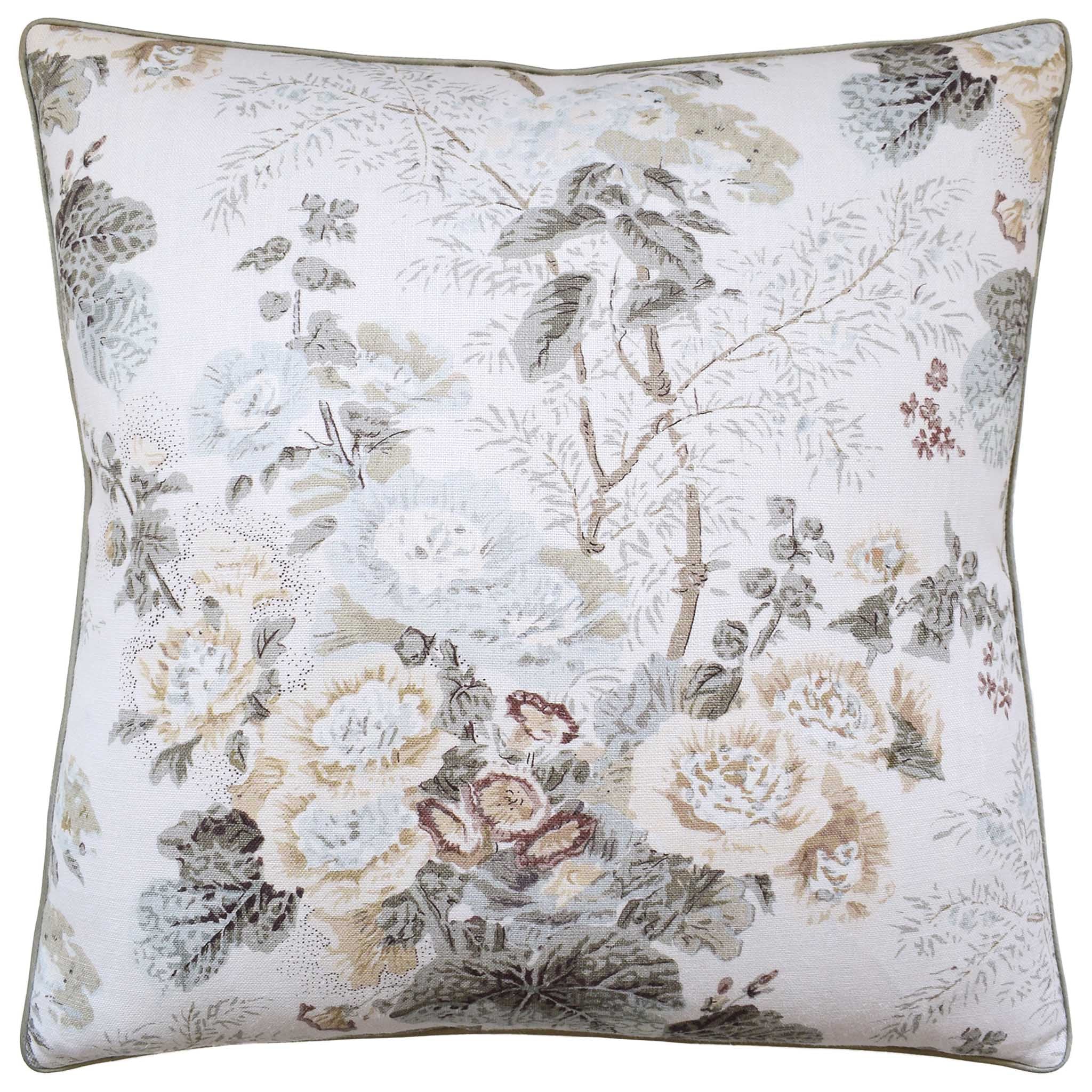 22x22 Stone Althea Linen Pillow