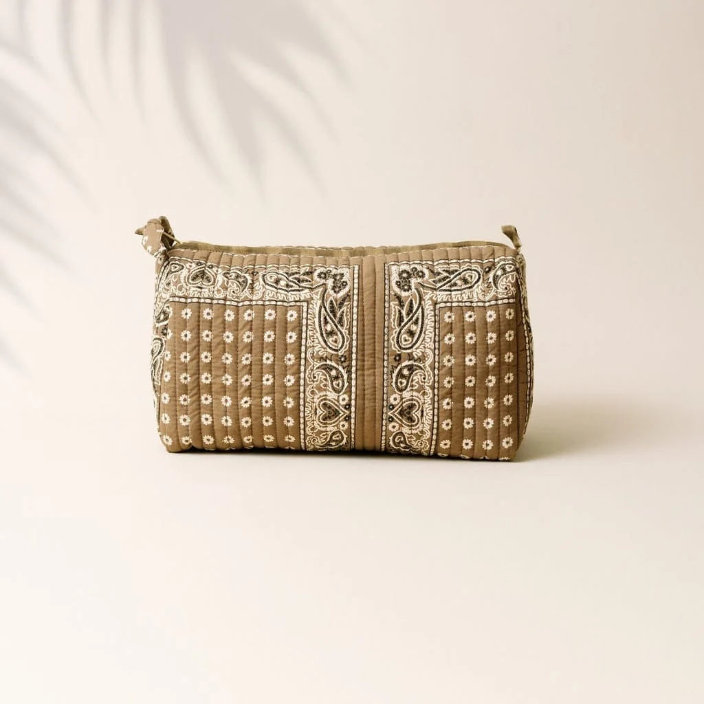 Large Olive Bandana Pouch