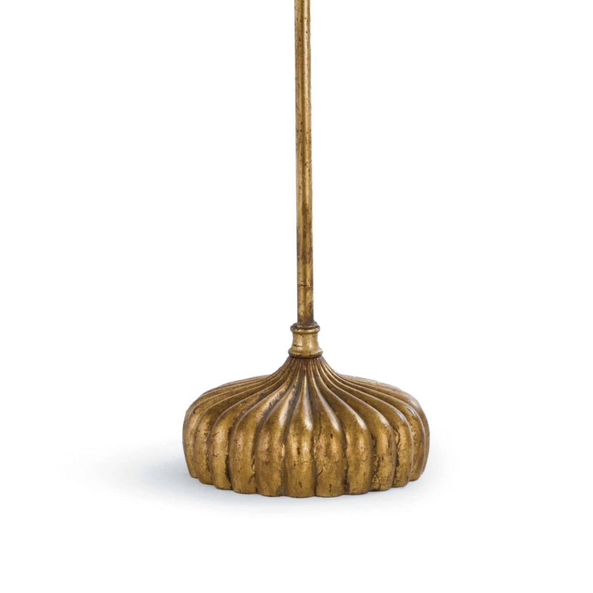 Brass Stem Buffet Lamp & Black Shade