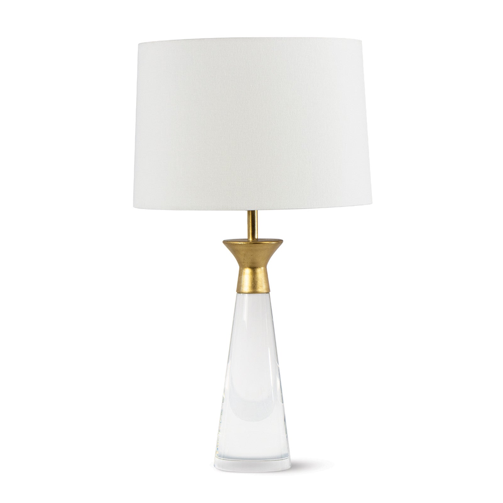 Conical Crystal & Metal Cap Lamp