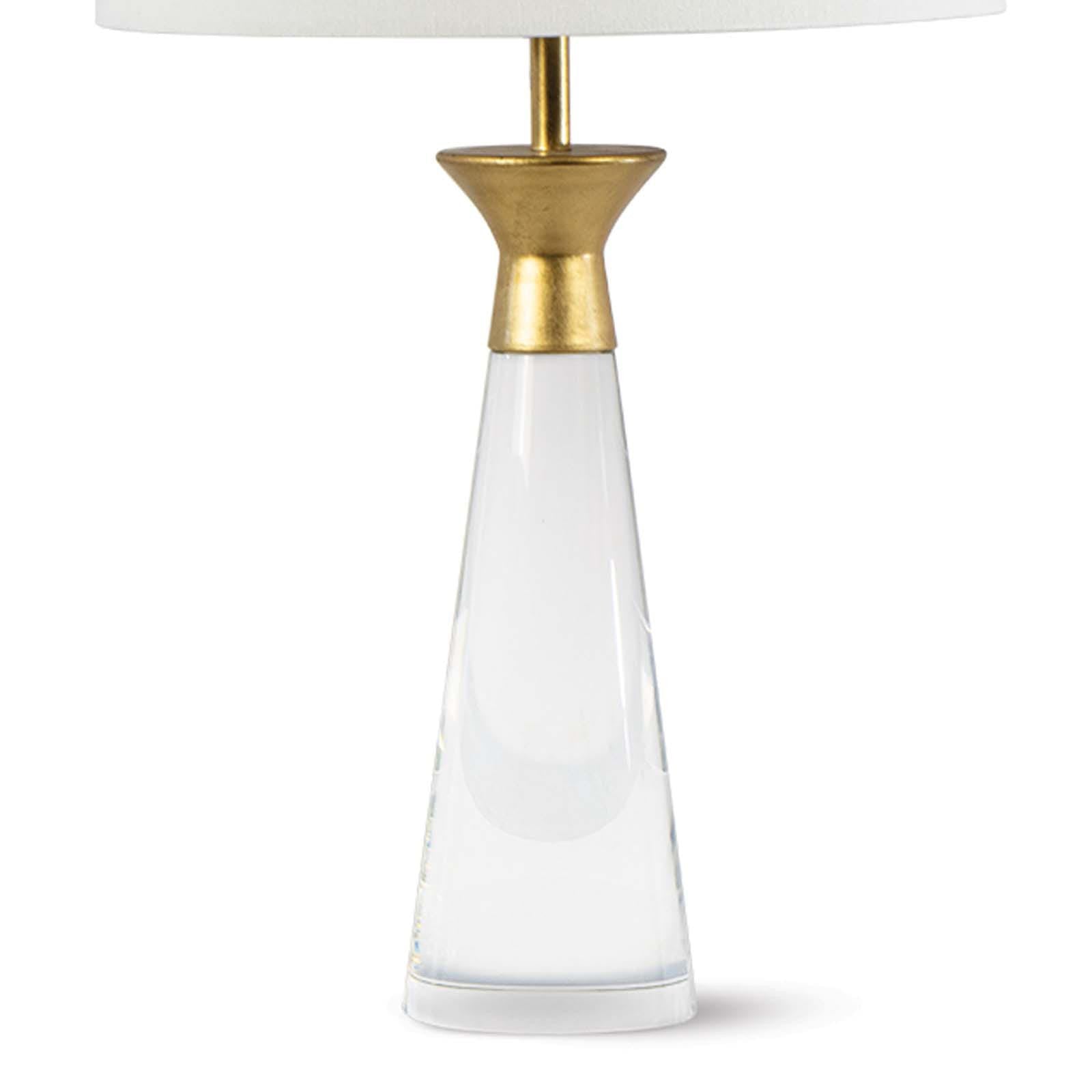 Conical Crystal & Metal Cap Lamp