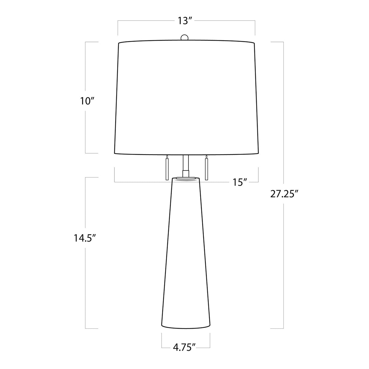 Conical Alabaster Lamp