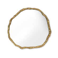 Load image into Gallery viewer, Undulating Brass Mirror