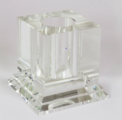 Square Crystal Centerpiece Vase
