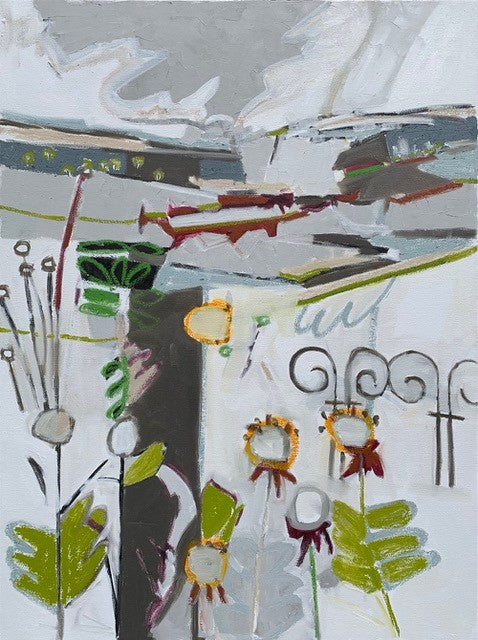 Karen Blair - Garden in March (48 x 36)