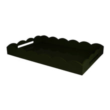 Load image into Gallery viewer, Black Scalloped Tray 26&quot; x 17&quot;