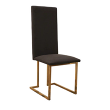Load image into Gallery viewer, Brass-backed dining chair from Italy