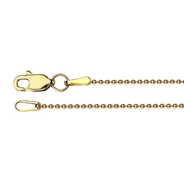 16" 14K Ball Chain Necklace
