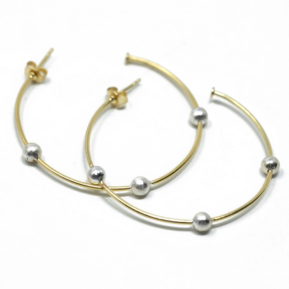 Hoop No. 16 Gold/Sterling