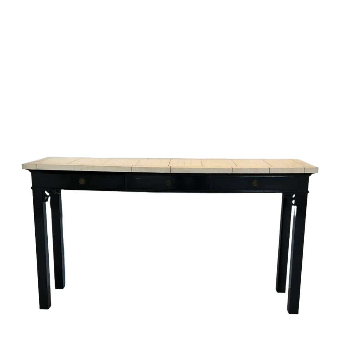 Black Console w/ White Top 1970s