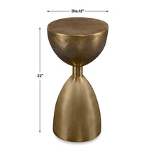 Load image into Gallery viewer, Brass Coup Side Table