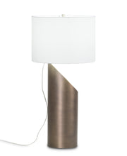Load image into Gallery viewer, Brass Open Cylindrical Lamp